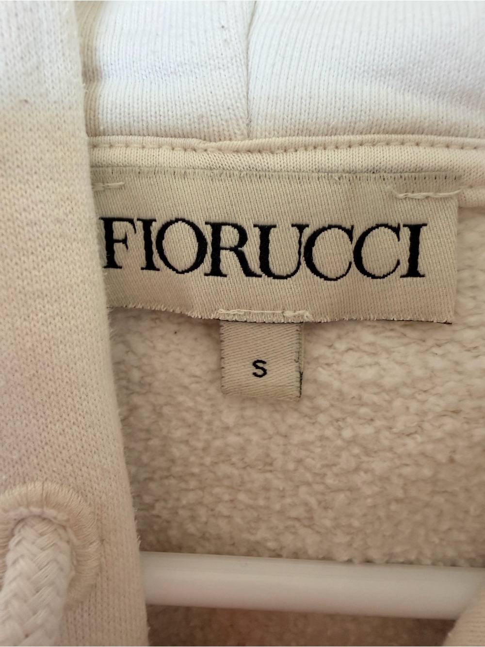 Fiorucci Sport Women's Cream Logo Hoodie - Picture 4 of 6